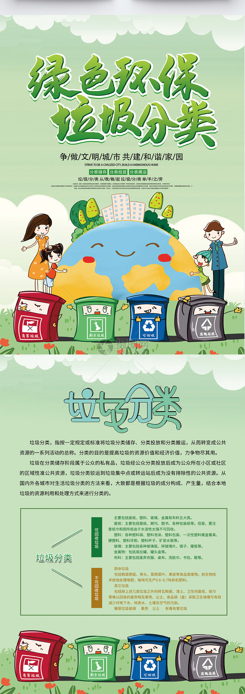 垃圾分類宣傳單